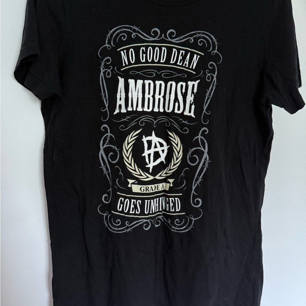 WWE Black Dean Ambrose Graphic Tee